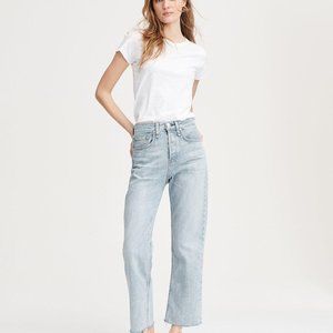 Rag&Bone Maya High Rise Ankle Straight Leg Denim
